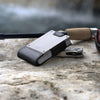 PROOF Wallet Apex Edition by Krate Tactical | Matte Black Full Grain Leather | Satin Gunmetal Aluminum