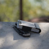 PROOF Wallet Apex Edition by Krate Tactical | Matte Black Full Grain Leather | Satin Gunmetal Aluminum
