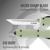 Barracuda JADE G10 OTF (out-the-front) Knife by Krate Tactical