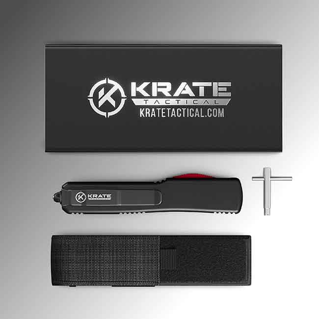 Carbon FIber OTF (out-the-front) Knife by Krate Tactical