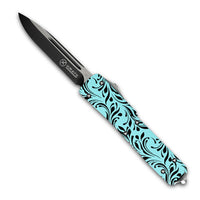 Serenity OTF Knife (out-the-front) Knife by Krate Tactical (Single Edge)