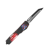 TRUMP OTF Knife (out-the-front) Knife by Krate Tactical (Single Edge)