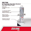 Zeeline ZE1700 3 1 Pneumatic Stub Style Standard Flow Rate Piston Pump | RepQuip Sales Inc.