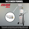 Zeeline ZE21CMB 21 Gallon Professional Grade Combination Oil Drain and Fluid Evacuator with Measuring Bowl | RepQuip Sales Inc.