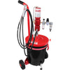 Zeeline by Milton ZE3574PKC – 60:1 - Premium Grease Pump For 25 50 lbs. Pails Package With Cart