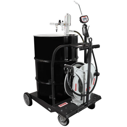 Zeeline ZEPKG5513 1 Pump Package with Digital Dispensing Nozzle Hose Reel and Cart | RepQuip Sales Inc.