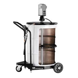 Samson 311 001 - Grease Caddy for 400 lb. Drums w/ 15 Ft. Hose Cart & Reel - RepQuip Sales
