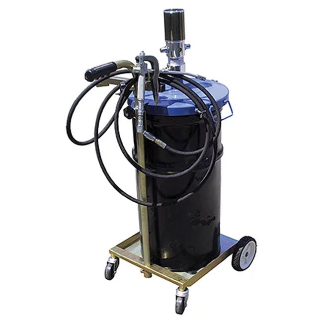 AFF 8622A 50:1 Air-Operated Portable Grease Unit (16Gal) W/ 4-wheel cart - RepQuip Sales