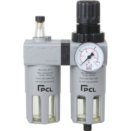 PCL ATCFRL6 Filter-Regulator-Lubricator, 1/4 inch Npt  - RepQuip Sales