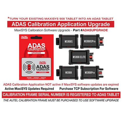 Autel MaxiSys ADAS Software Upgrade for MS908 and Elite Series - ADASUPGRADE - RepQuip Sales