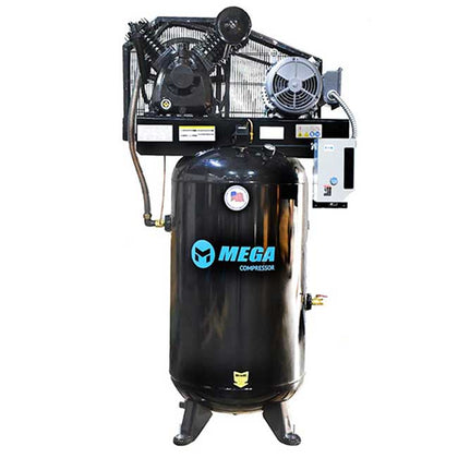 MEGA Compressor MP-5080VMBA Vertical 2 Stage Electric Air Compressor