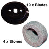 TSI TSIAMBK105 Precision Truer Blades 15005  & Sharpening Stones 15226 Combo