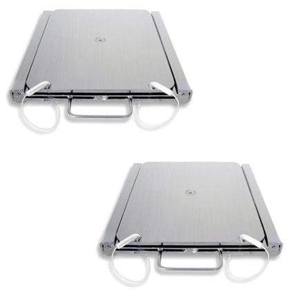 QSP 20-407-S Pair of Stainless Steel Portable Rear Slip Plates