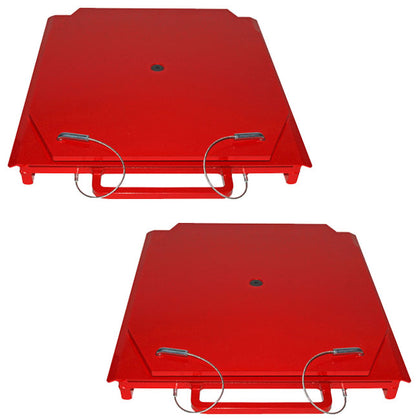 QSP 25-24 Pair of Wheel Alignment Heavy-Duty Truck Turnplates with handle