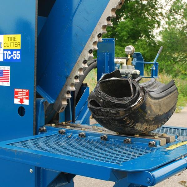TSI TC-55 CE 10 HP Tire Cutter (3 Phase) | Salvage and Recycling Equipment - RepQuip Sales