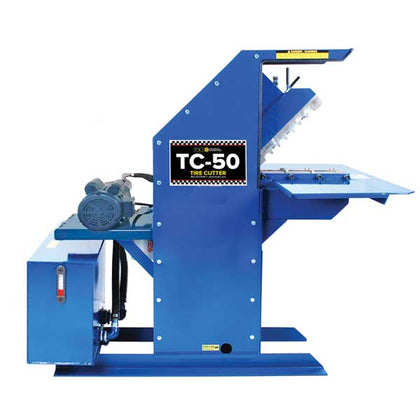 TSI TC-50 EP Tire Cutter 3HP, 220 Single Phase Electric Motor | Salvage and Recycling Equipment - RepQuip Sales