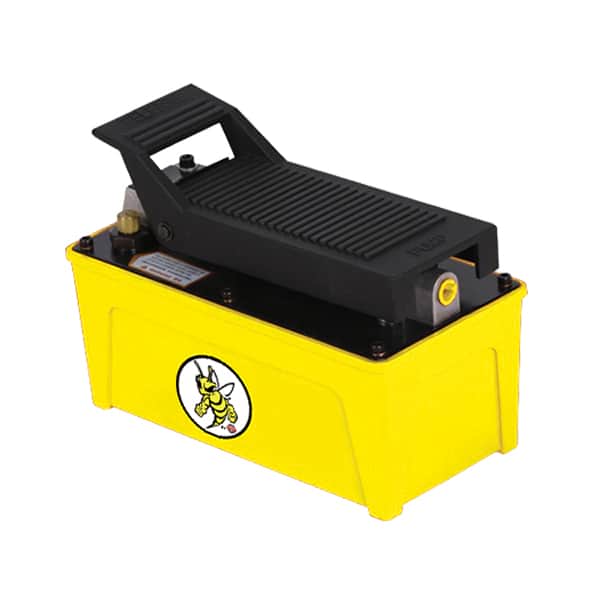 ESCO 10876C YELLOW JACKIT Air/Hydraulic Pump, 2 Quart Metal Reservoir ...