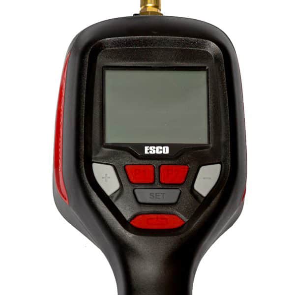 ESCO 10963 Tire Inflator, Automatic Digital LCD Gauge w/ Clip on Chuck (Rechargeable)