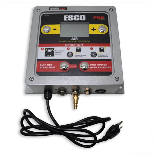 ESCO 10965 Tire Inflator, Aluminum Wall Mounted w/ Digital Display and Clip on Chuck