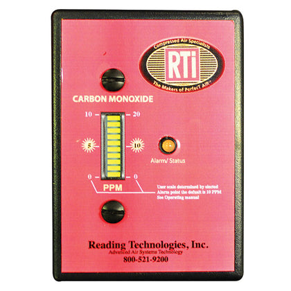 RTI BRAD-CM3 CO Monitor. Preset at 10 ppm for CO alarm.  - RepQuip Sales